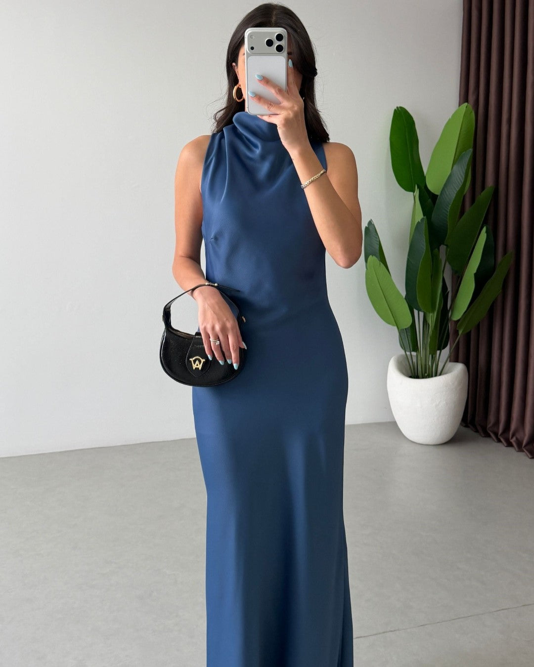 Satin Maxi Dress