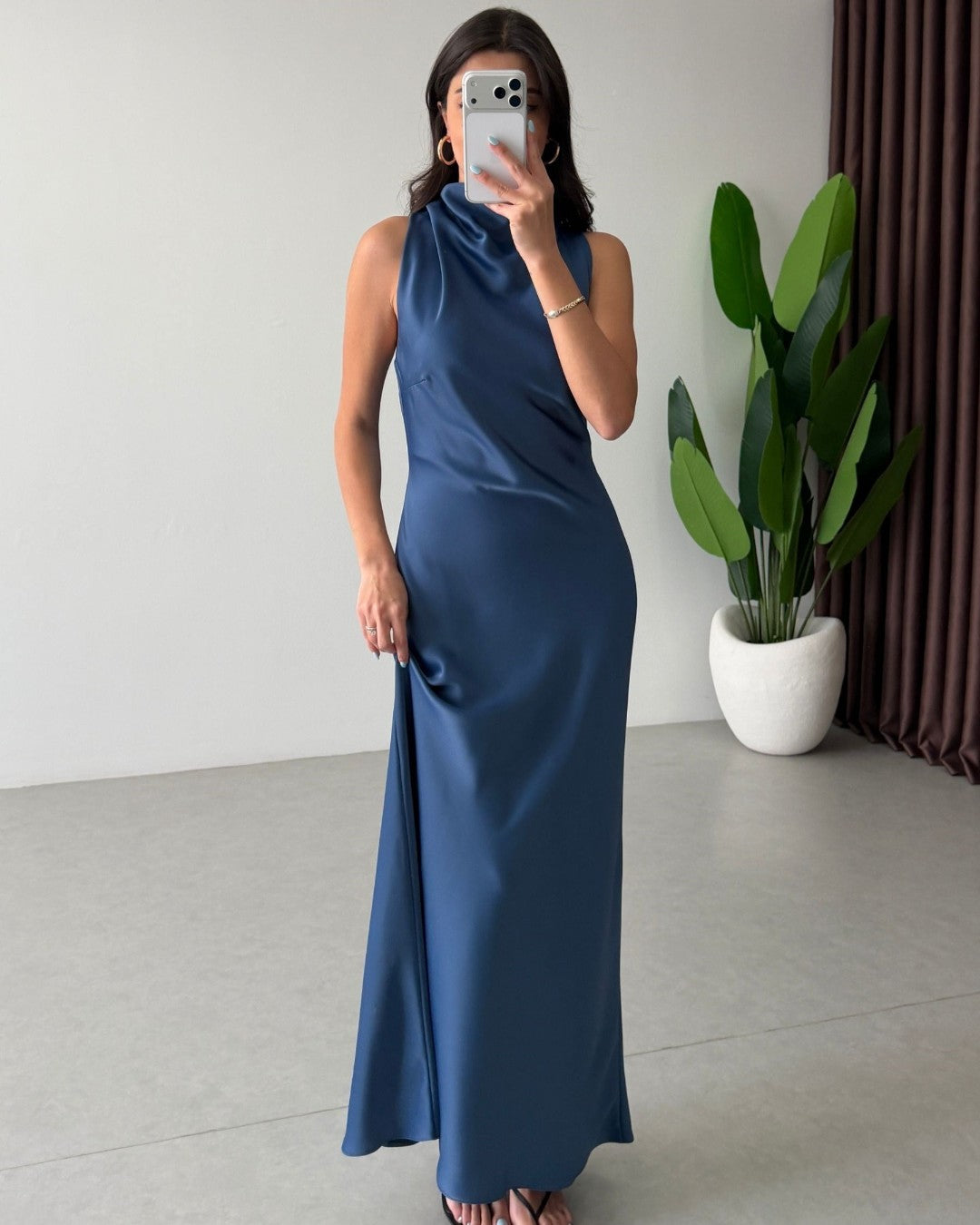 Satin Maxi Dress