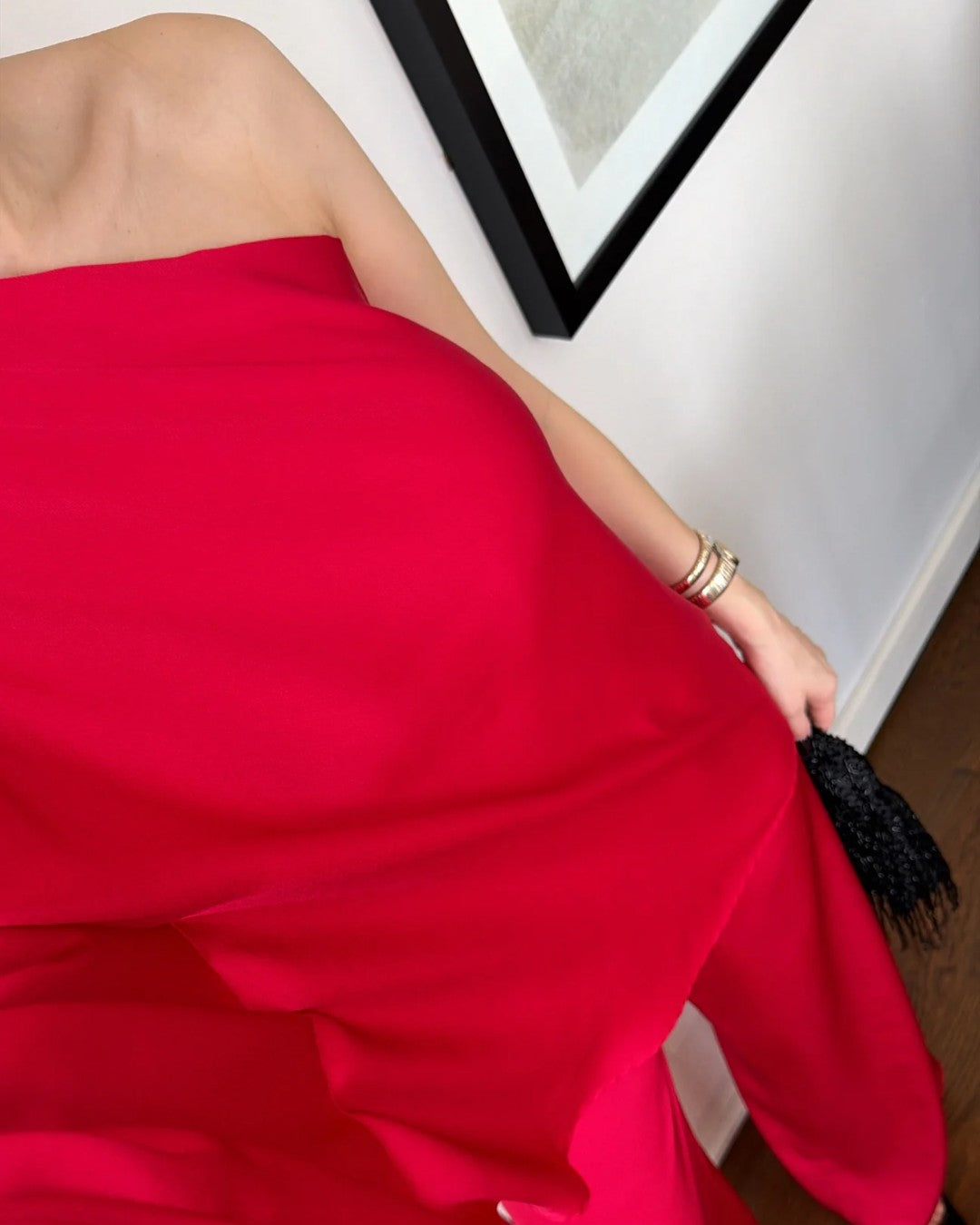Satin Off-Shoulder Set