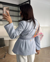 Scarf Elegant Blazer + Belt