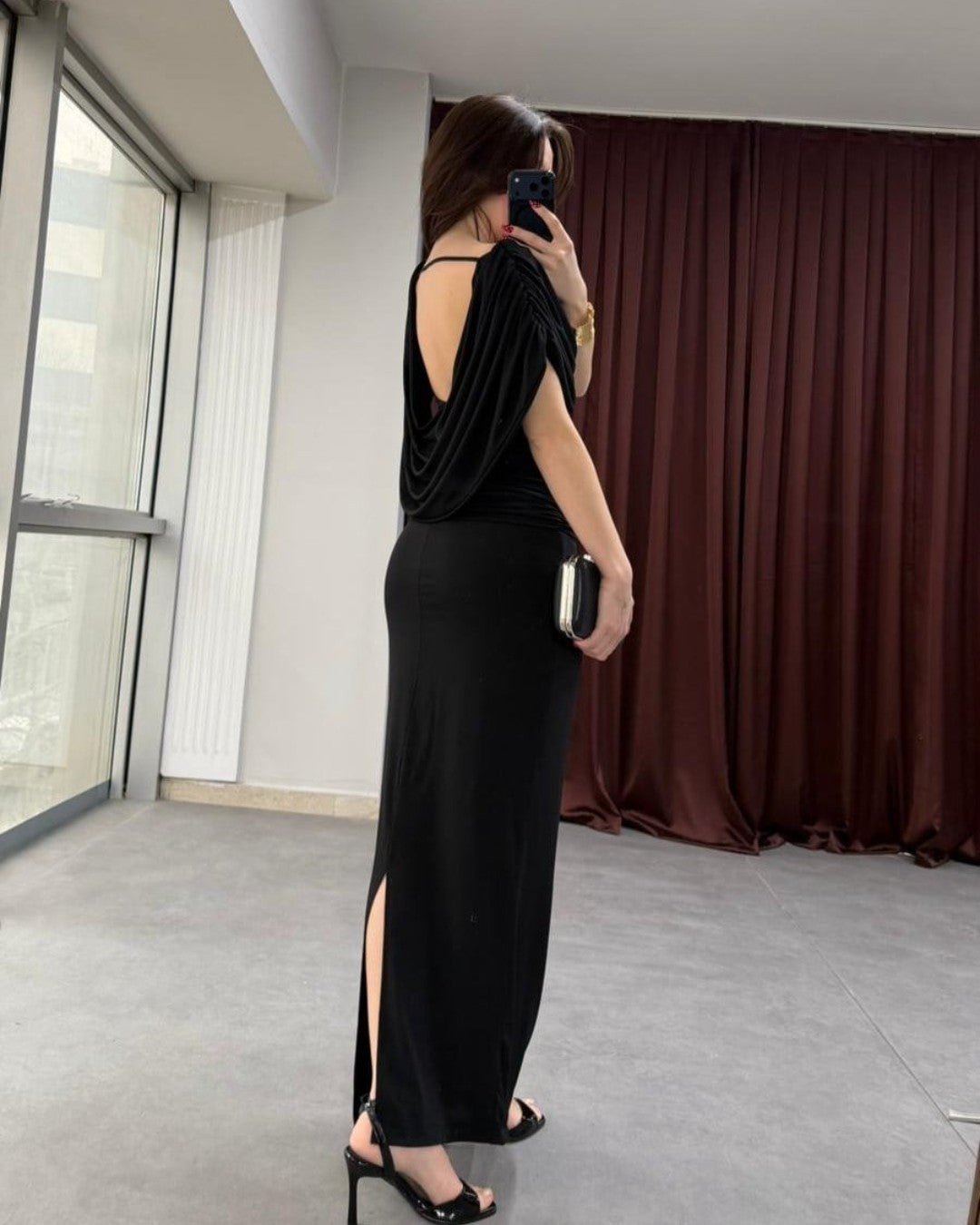 Scarlet Open Back Maxi Dress