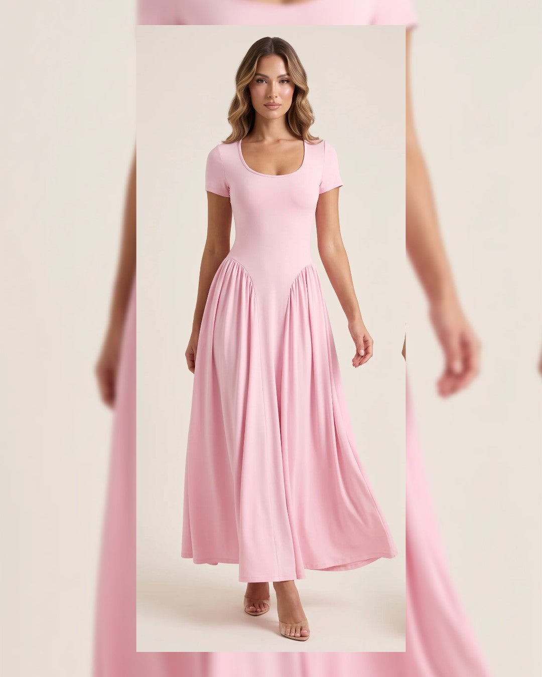 Scoop-Neck Maxi Dress