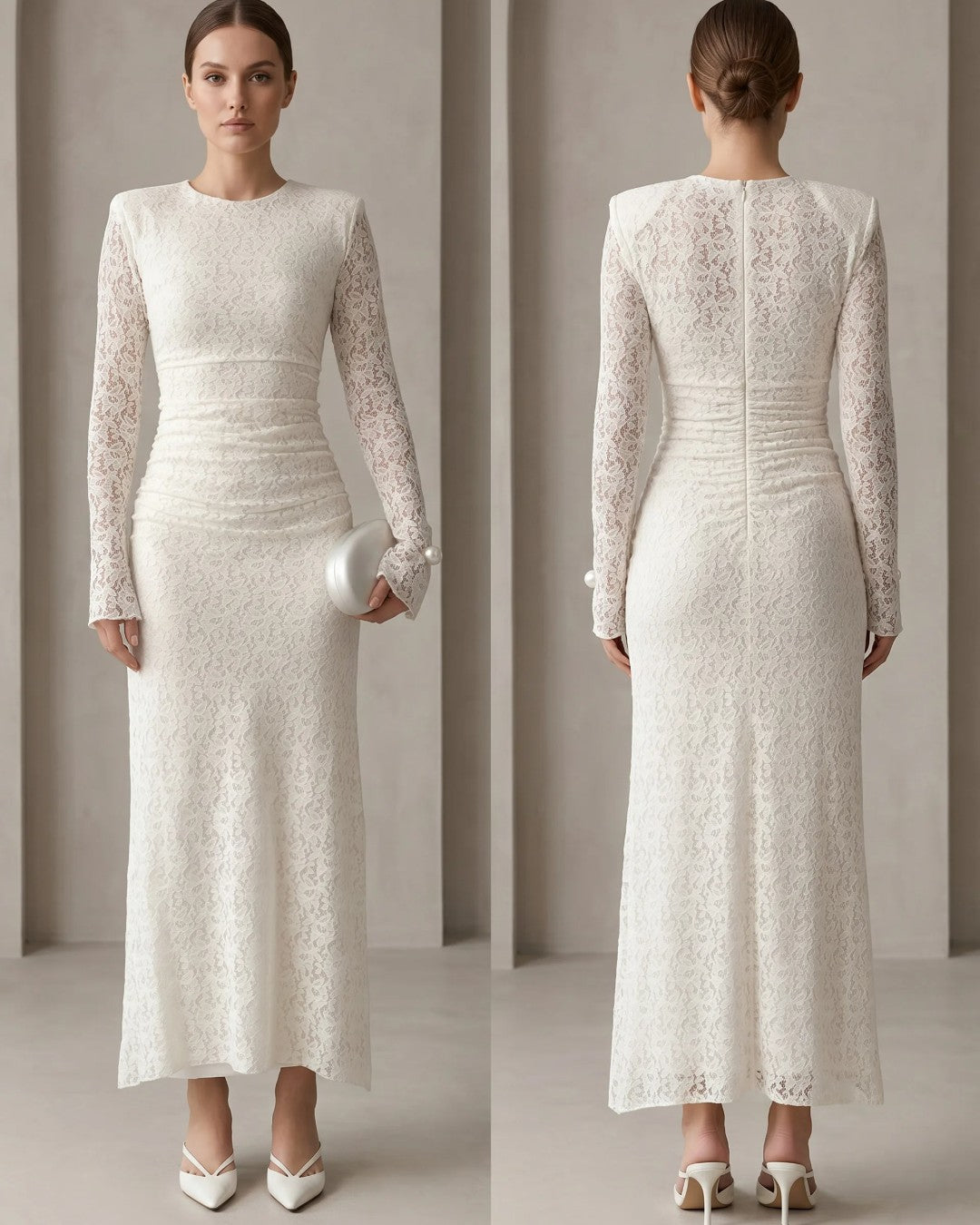 Sculpted Lace Dress