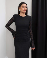 Sculpted Lace Dress