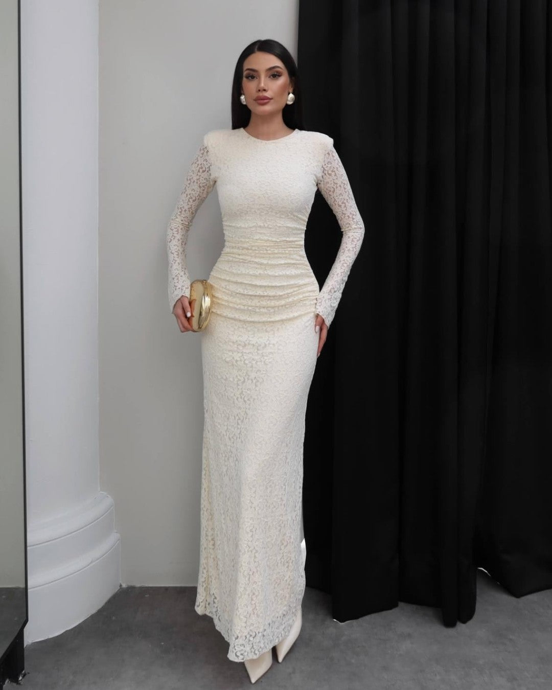 Sculpted Lace Dress