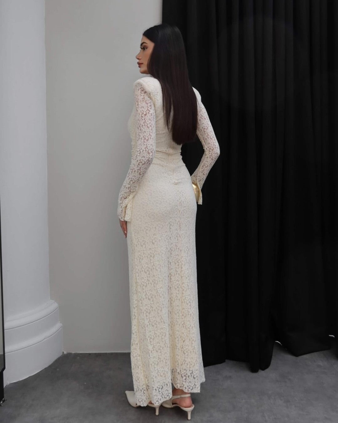 Sculpted Lace Dress