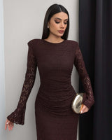 Sculpted Lace Dress