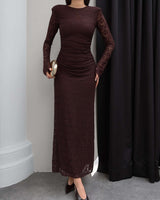 Sculpted Lace Dress