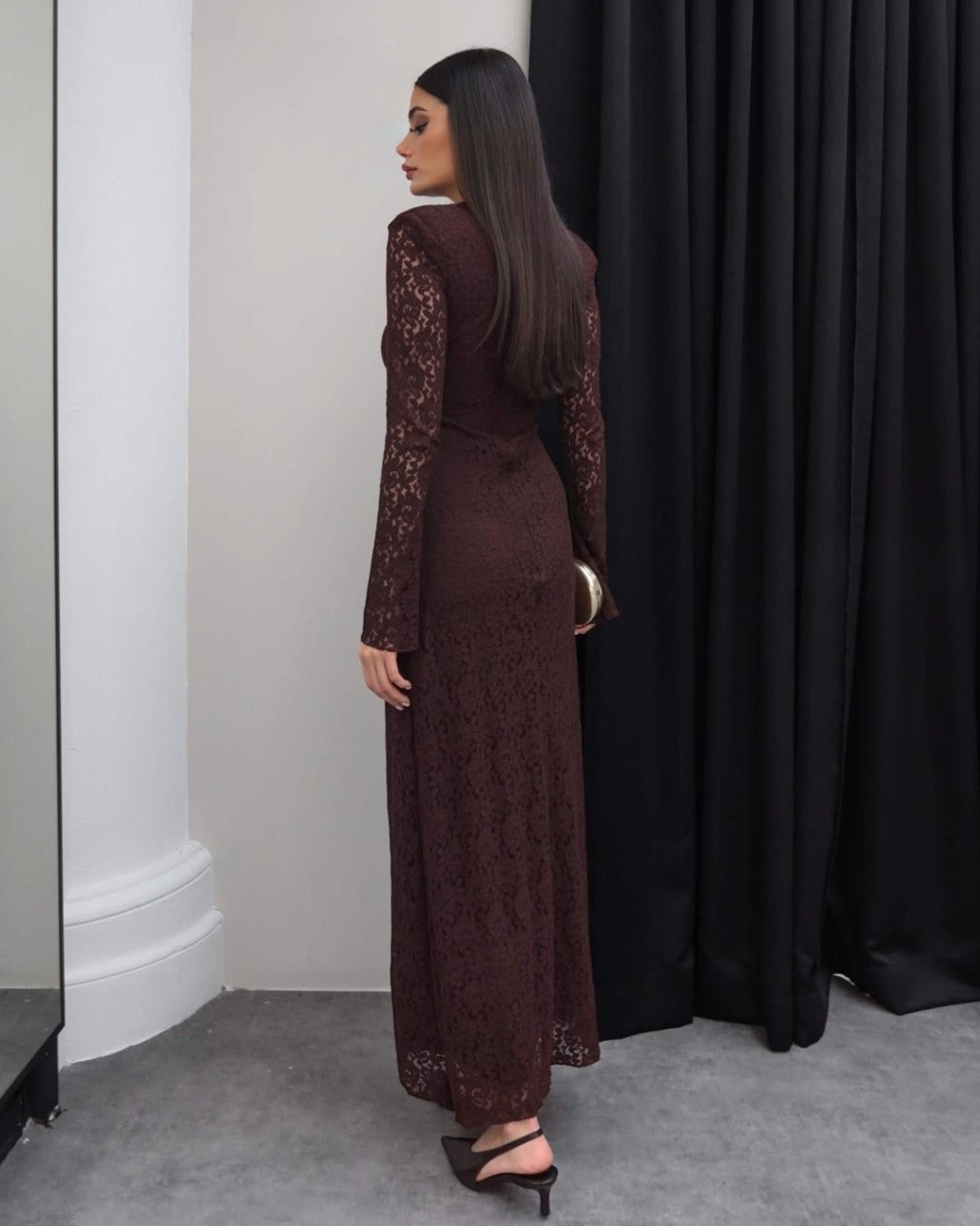 Sculpted Lace Dress