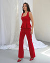 Sculpted Peplum Trouser Set