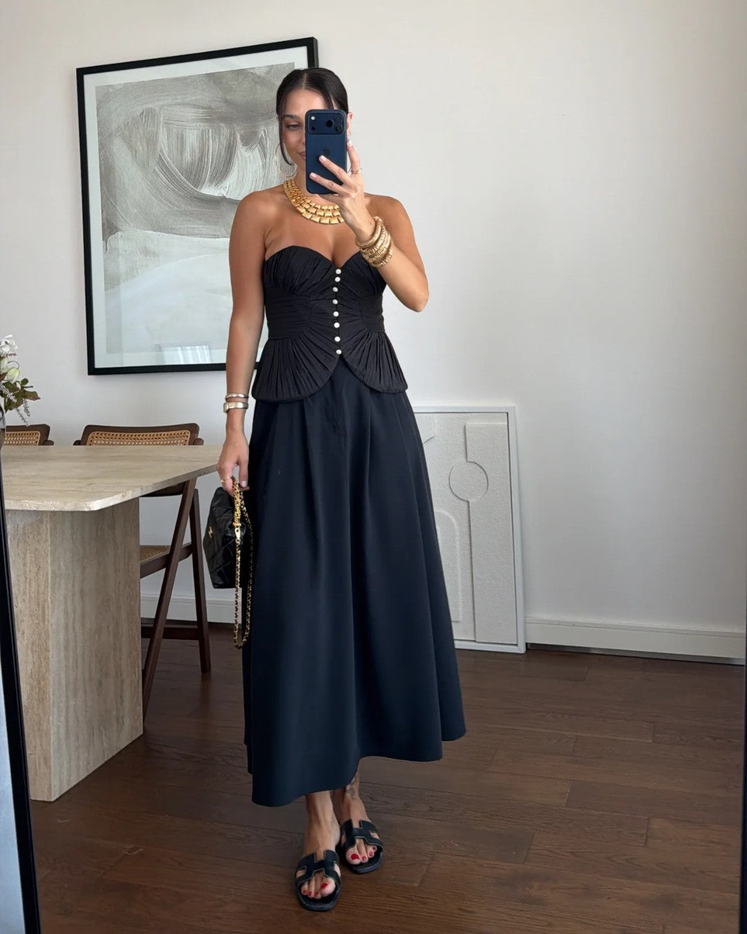 Sculpted Pleat Corset Top