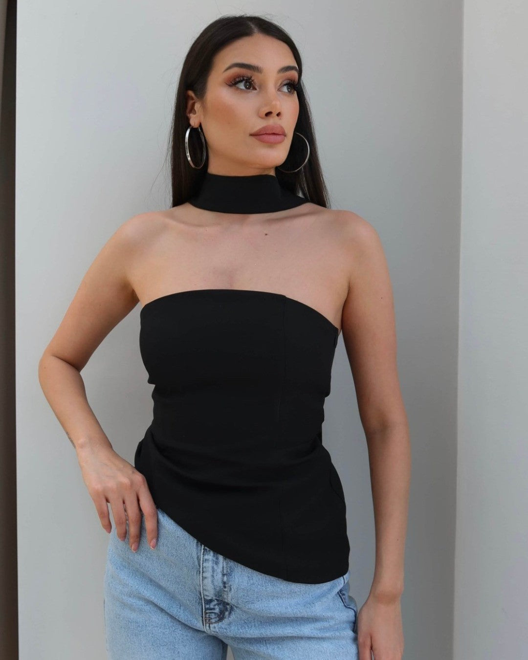 Sculpted Scarf Top