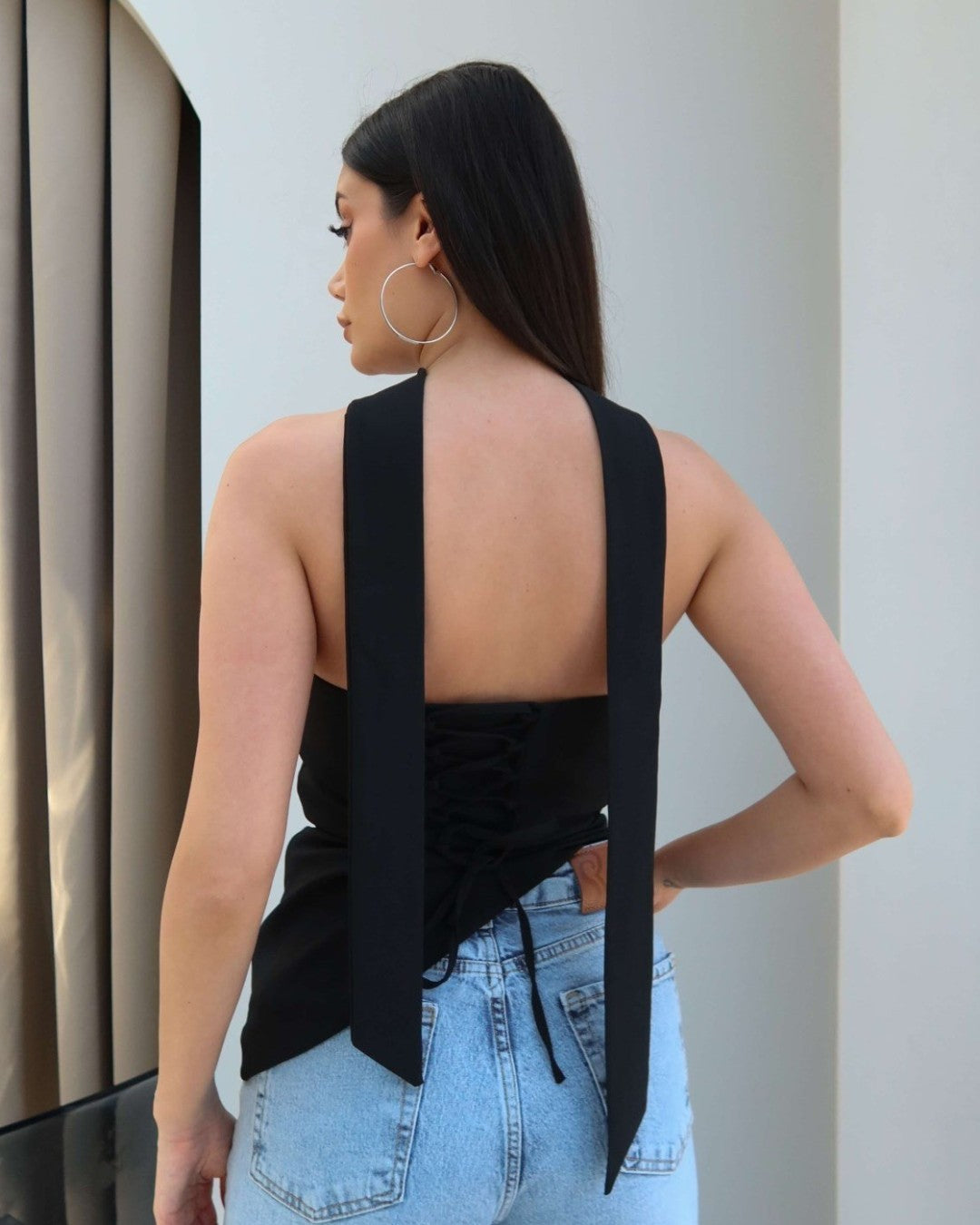 Sculpted Scarf Top