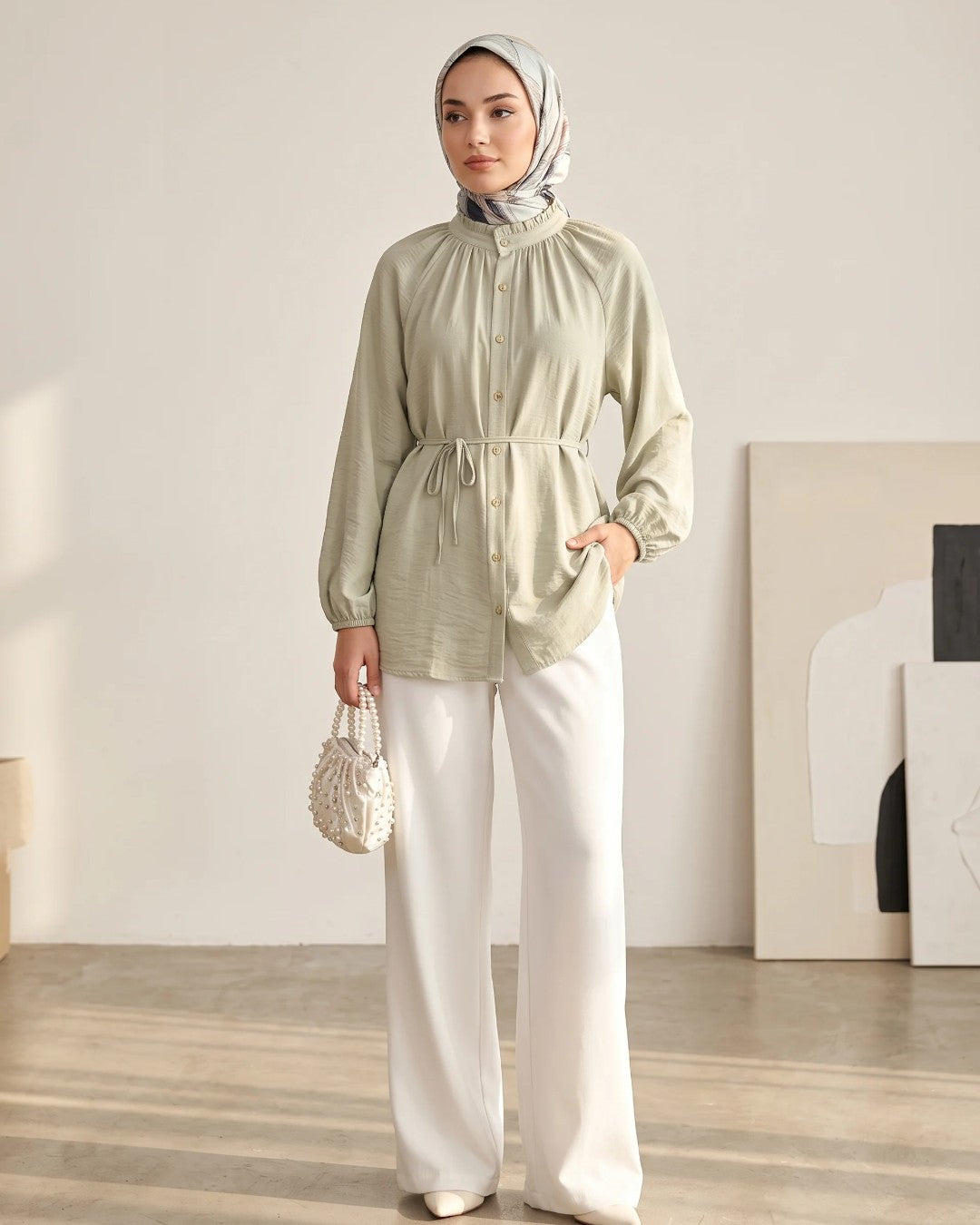Seren Tie-Waist Shirt