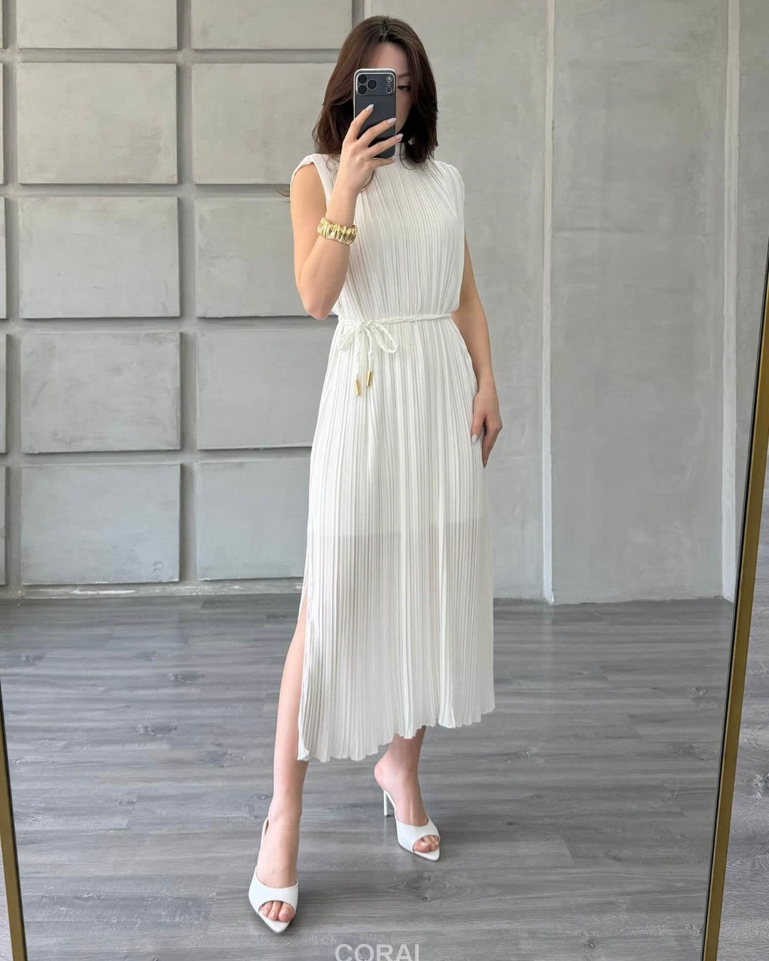 Serenity Pleated Dress