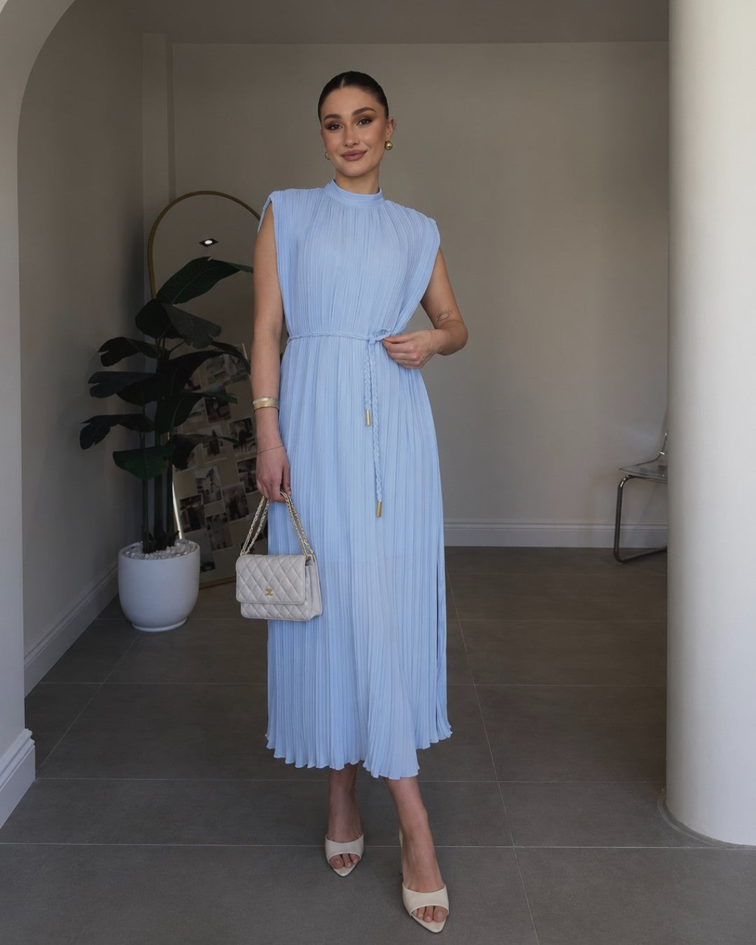 Serenity Pleated Dress