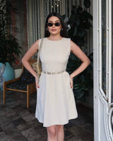 Sharp Waist Mini Dress + Belt