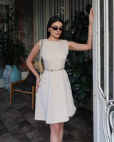 Sharp Waist Mini Dress + Belt