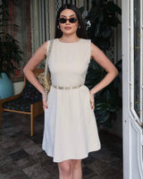 Sharp Waist Mini Dress + Belt