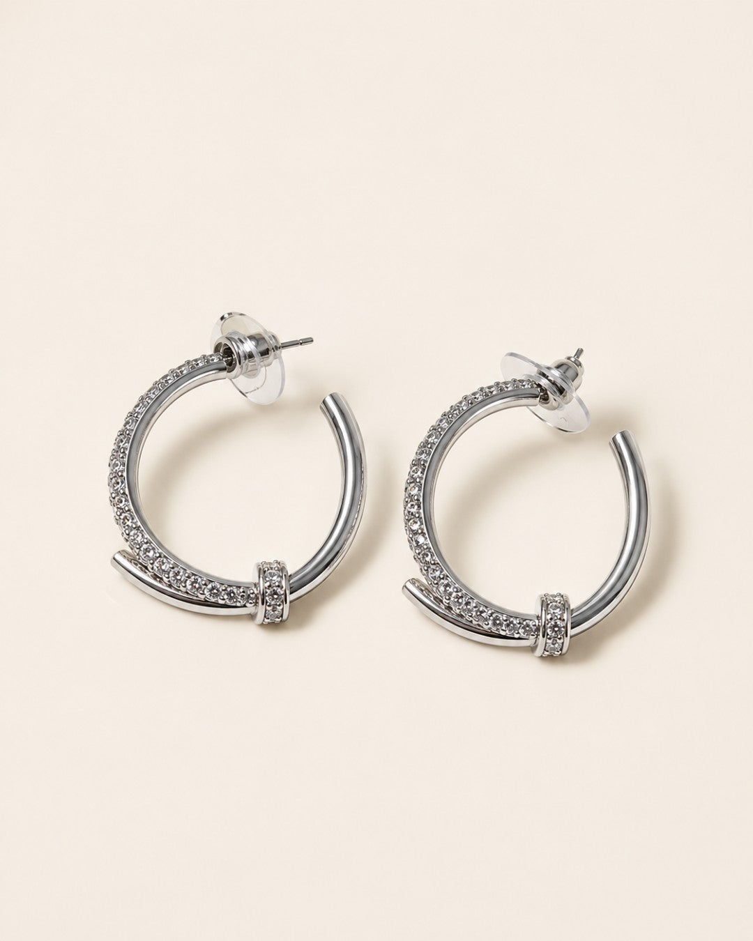 Silver Hoops