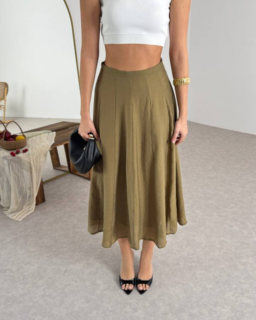 Soft Midi Skirt