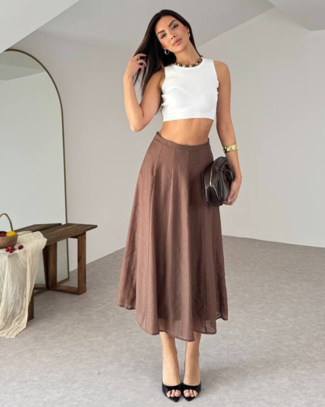 Soft Midi Skirt