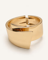 Solaire Overlap Gold Cuff