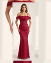 Solène Lace Off-Shoulder Gown