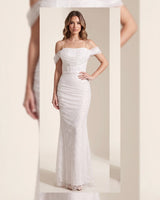 Solène Lace Off-Shoulder Gown