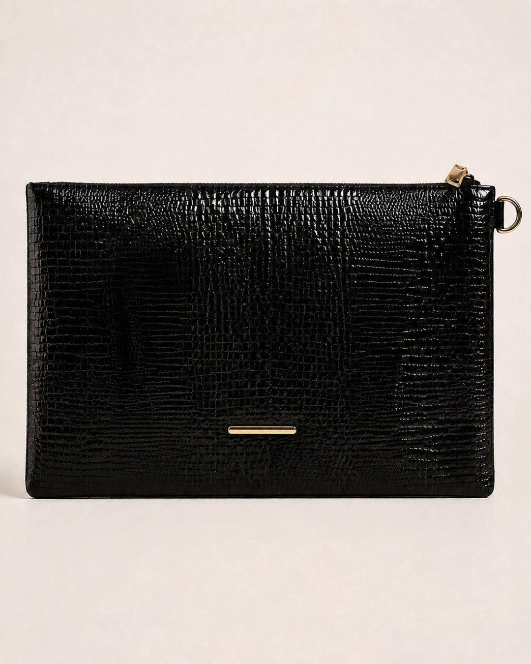 Solenne Metallic Laptop Clutch