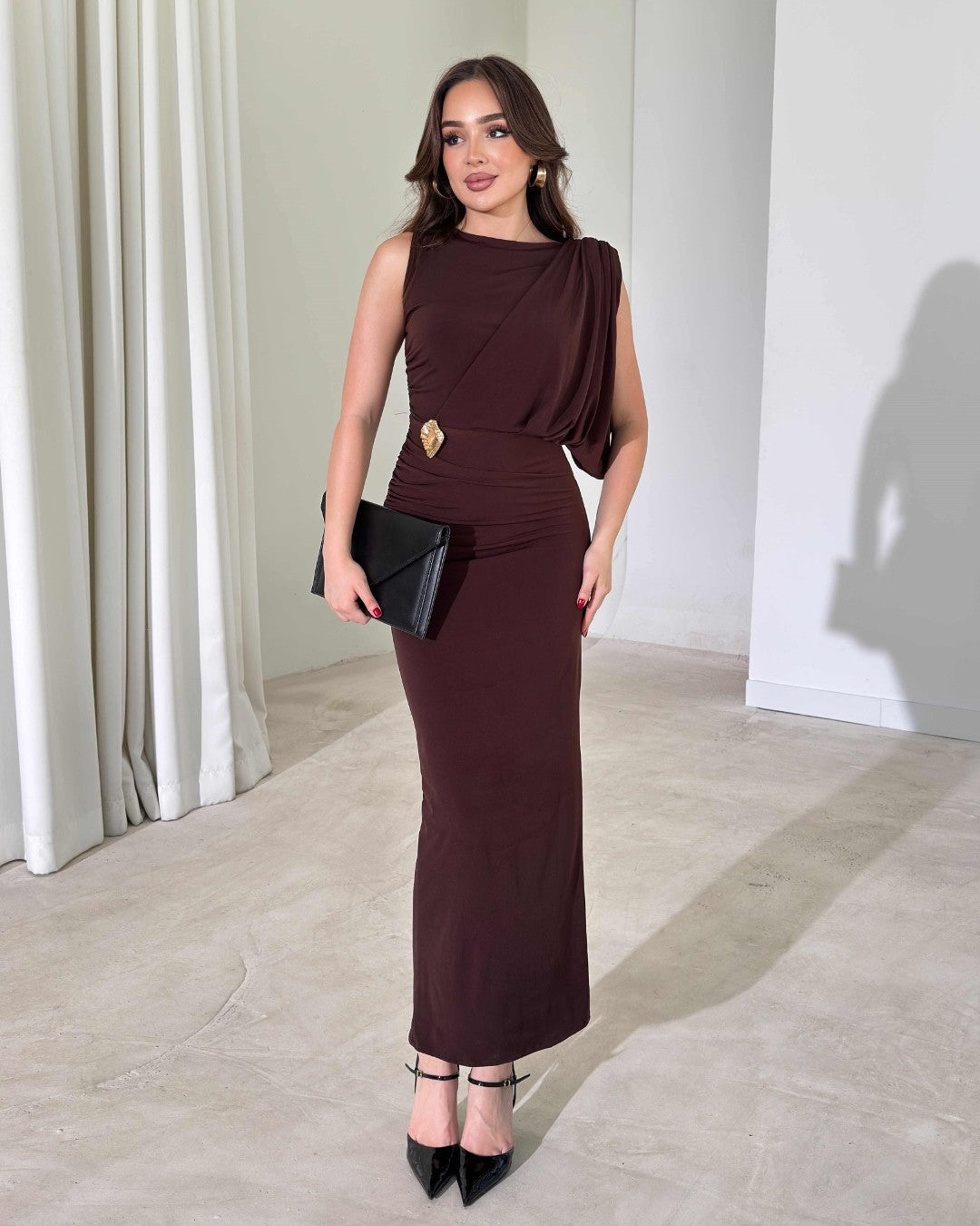 Sorella Draped Evening Dress