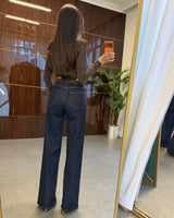 Straight-Leg Denim + Belt