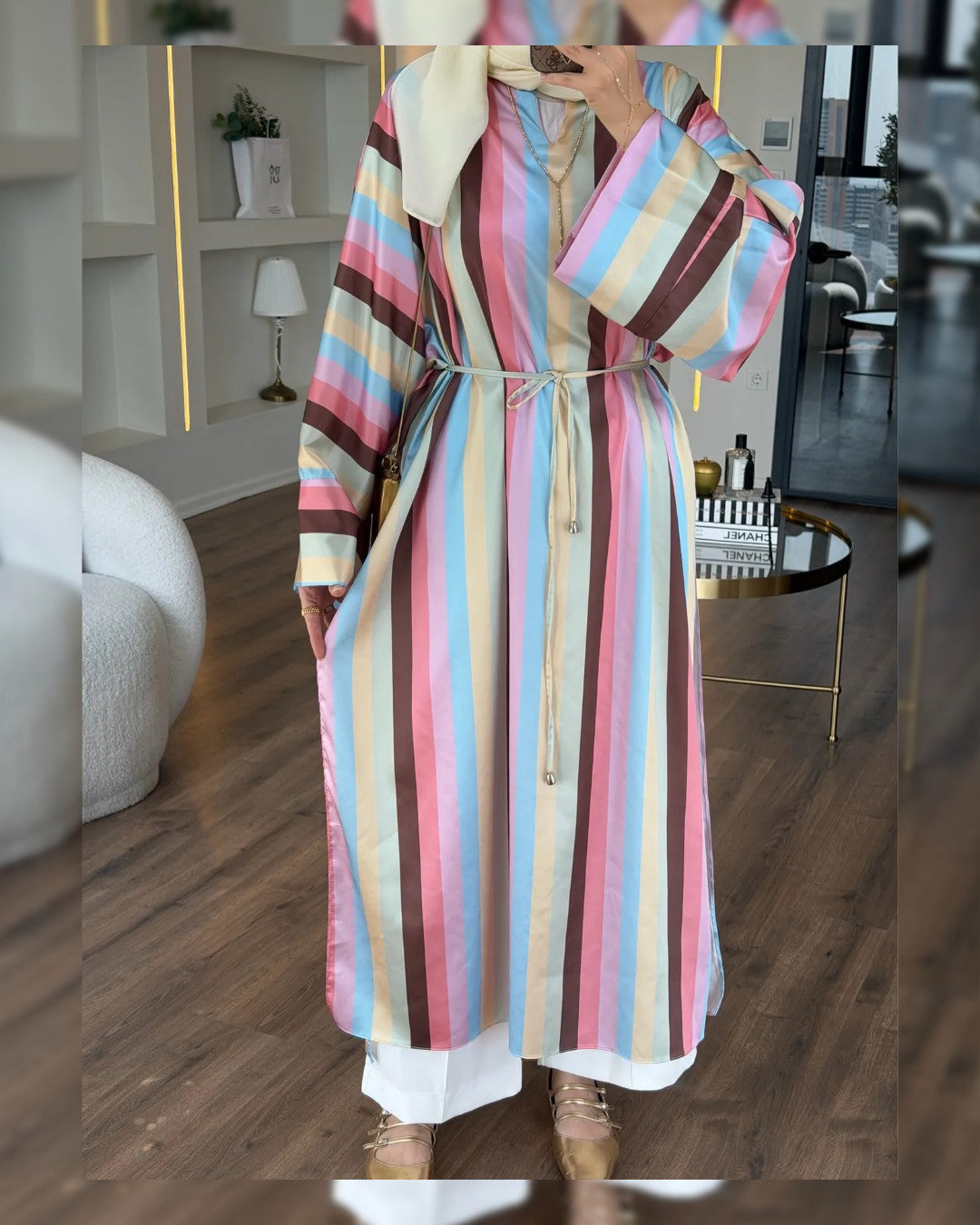 Striped Summer Dress + Belt