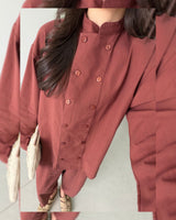 Structured Buttoned Set