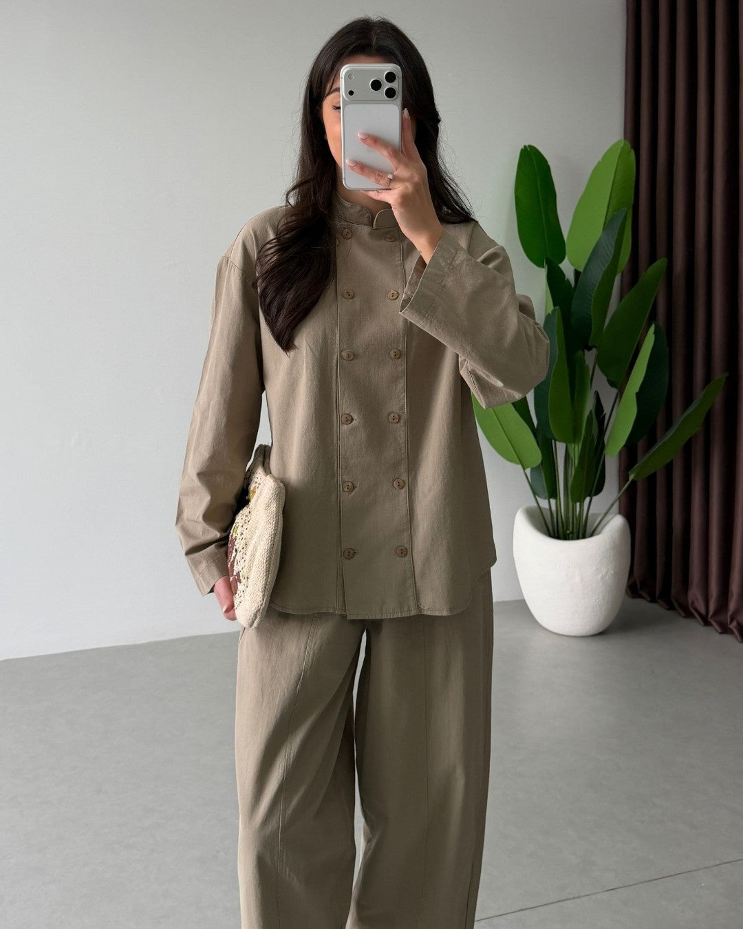 Structured Buttoned Set