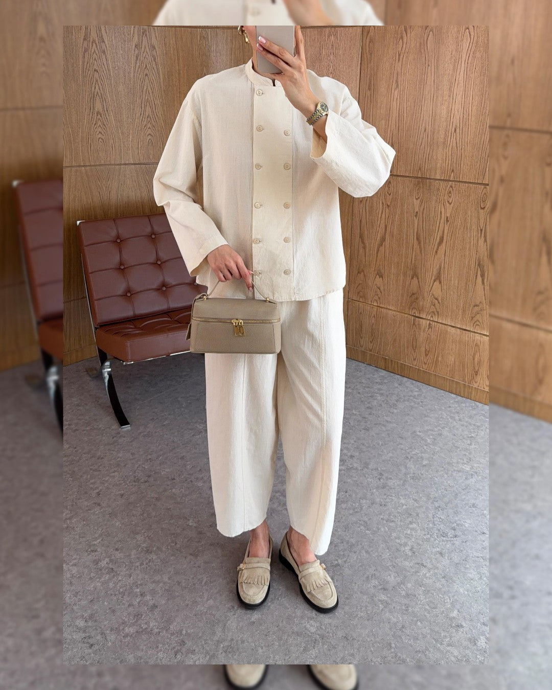 Structured Buttoned Set