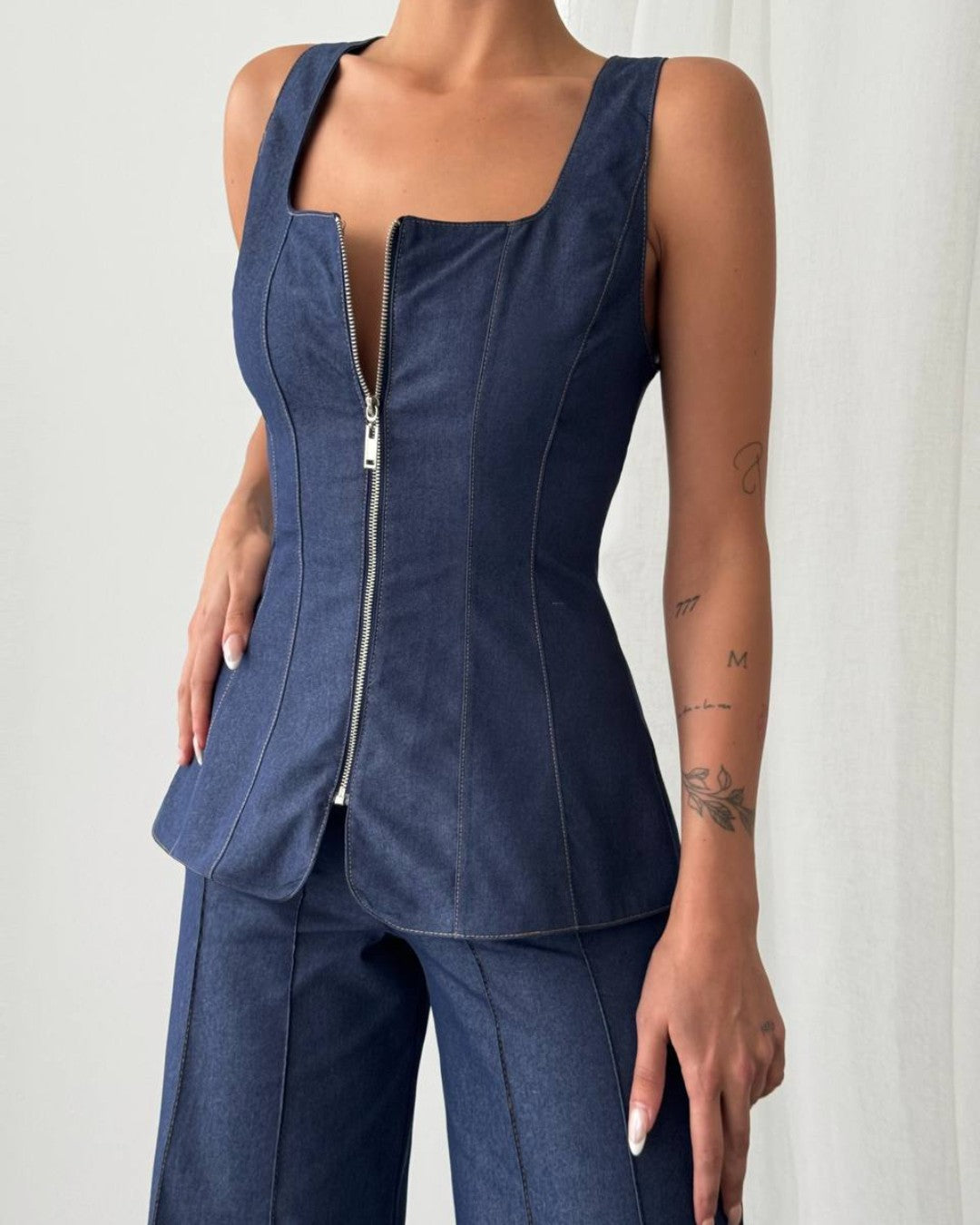 Structured Denim Set