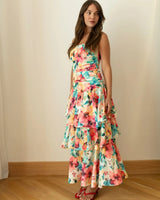 Summer Floral Midi Dress