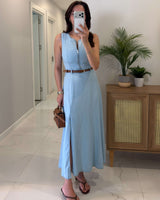 Sunset Coast Denim Dress + Belt