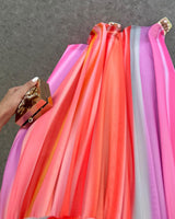 Sunset Pleated Maxi Dress