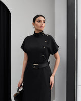 Tailored Belted Midi Dress + Belt
