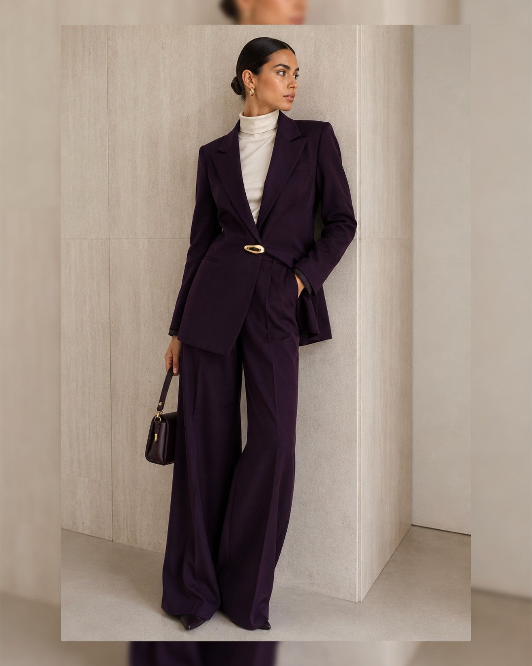 Tailored Gold Accent Suit