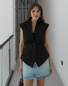 Tailored Sleeveless Blazer