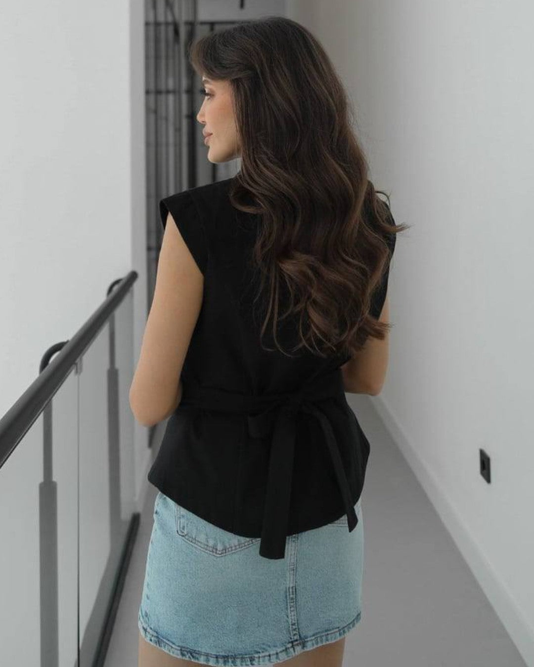 Tailored Sleeveless Blazer