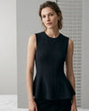 Tailored Waist Flare Top