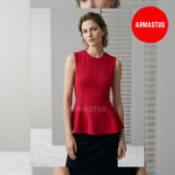 Tailored Waist Flare Top