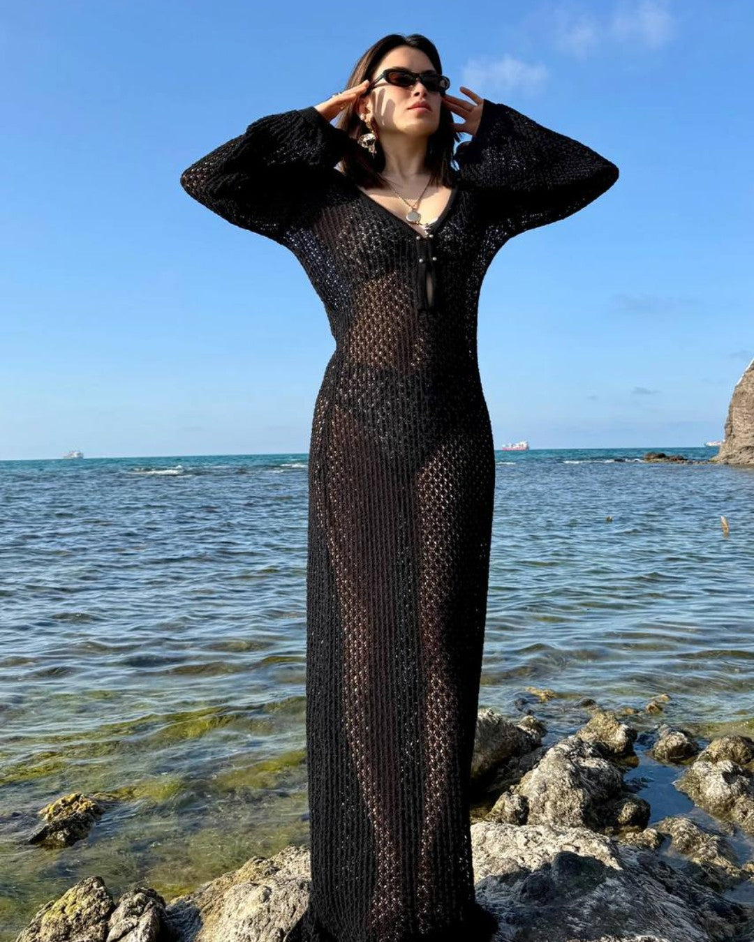 The Coastal Crochet Dress