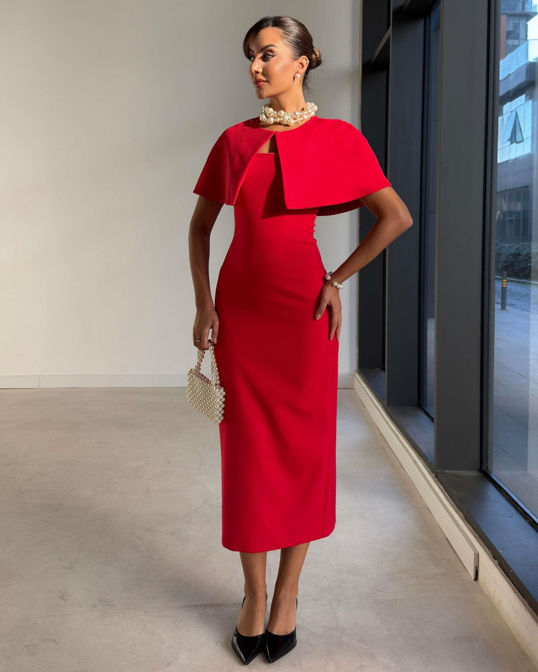 The Duchess Cape Dress