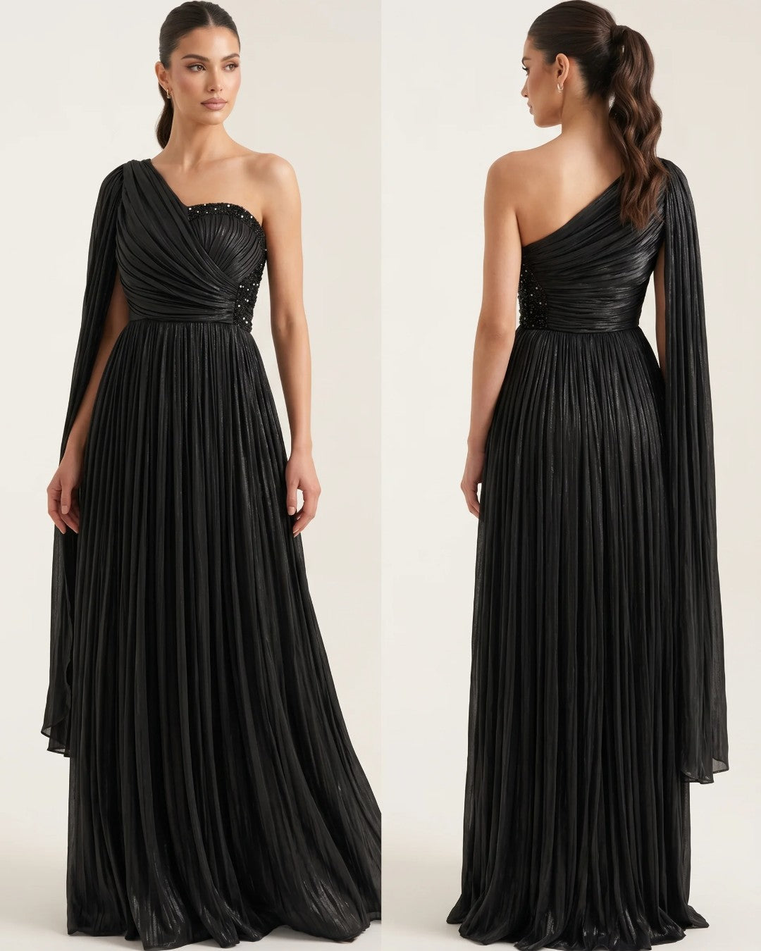 The Estelle Drape Maxi Dress