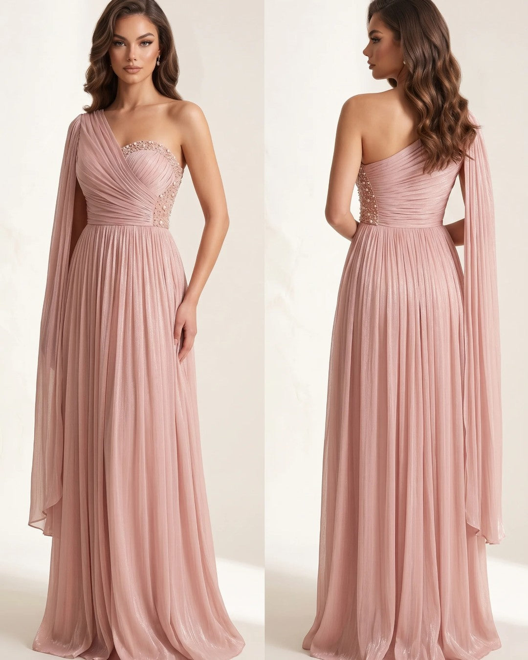 The Estelle Drape Maxi Dress